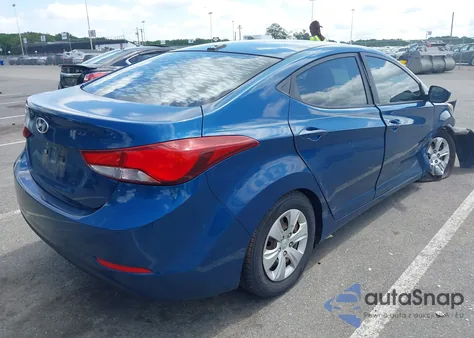2016 Hyundai Elantra Se z USA, uszkodzony, nr VIN KMHDH4AE4GU607285